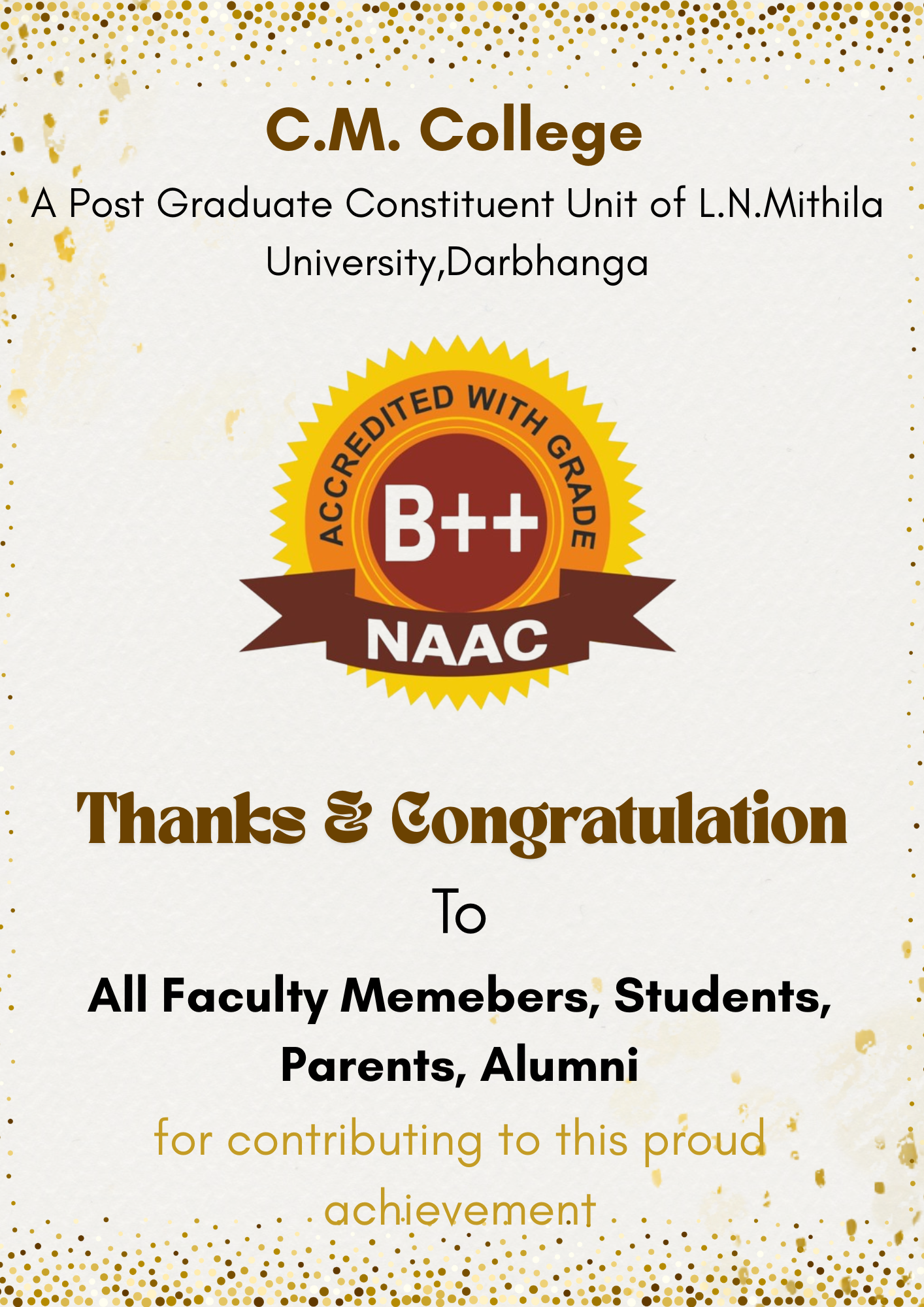 Congratulations